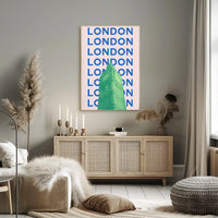 Big Ben Modern London Travel Poster PosterGoat