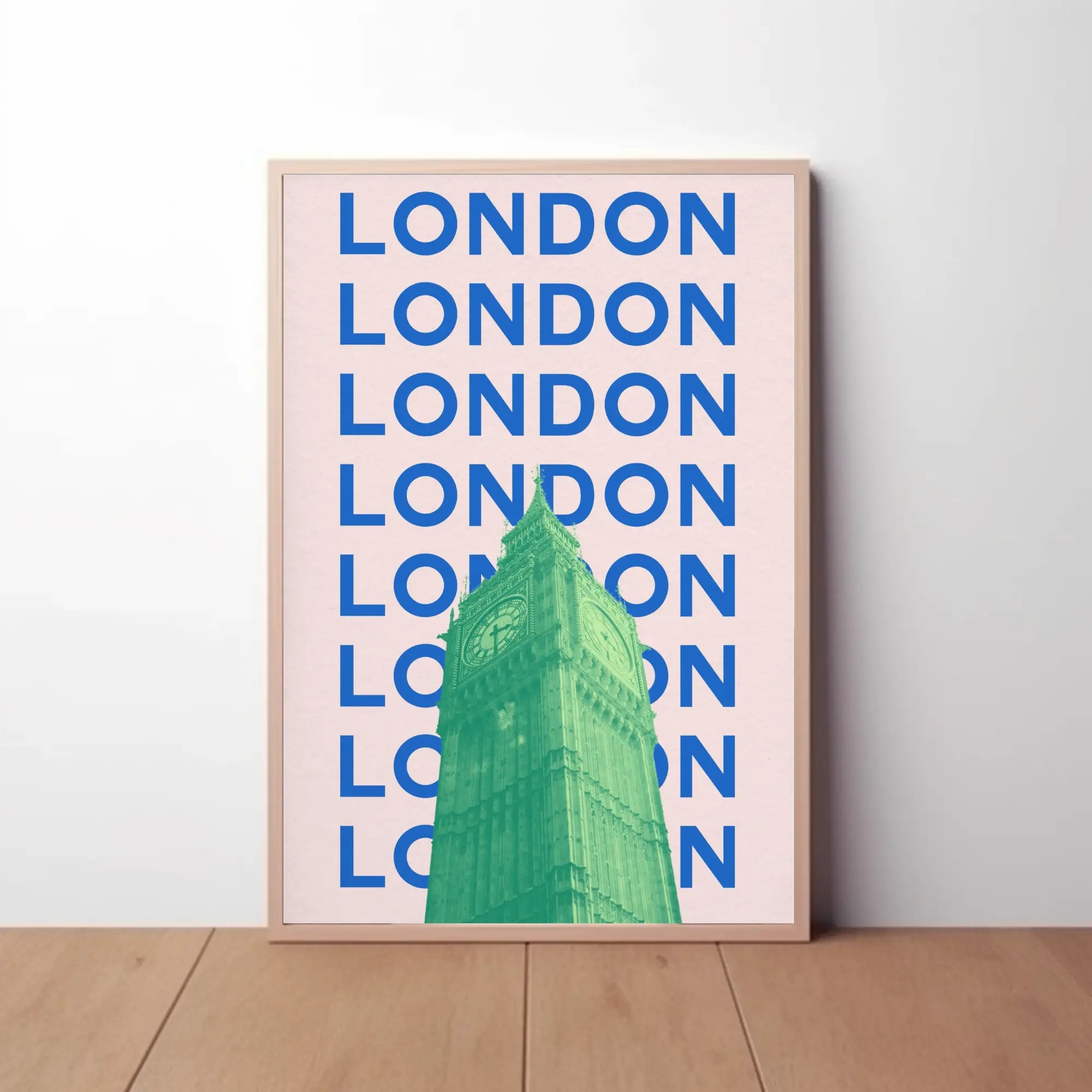 Big Ben Modern London Travel Poster PosterGoat