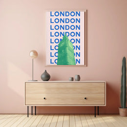 Big Ben Modern London Travel Poster PosterGoat
