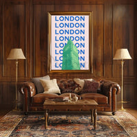 Big Ben Modern London Travel Poster PosterGoat