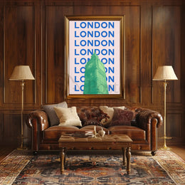 Big Ben Modern London Travel Poster PosterGoat