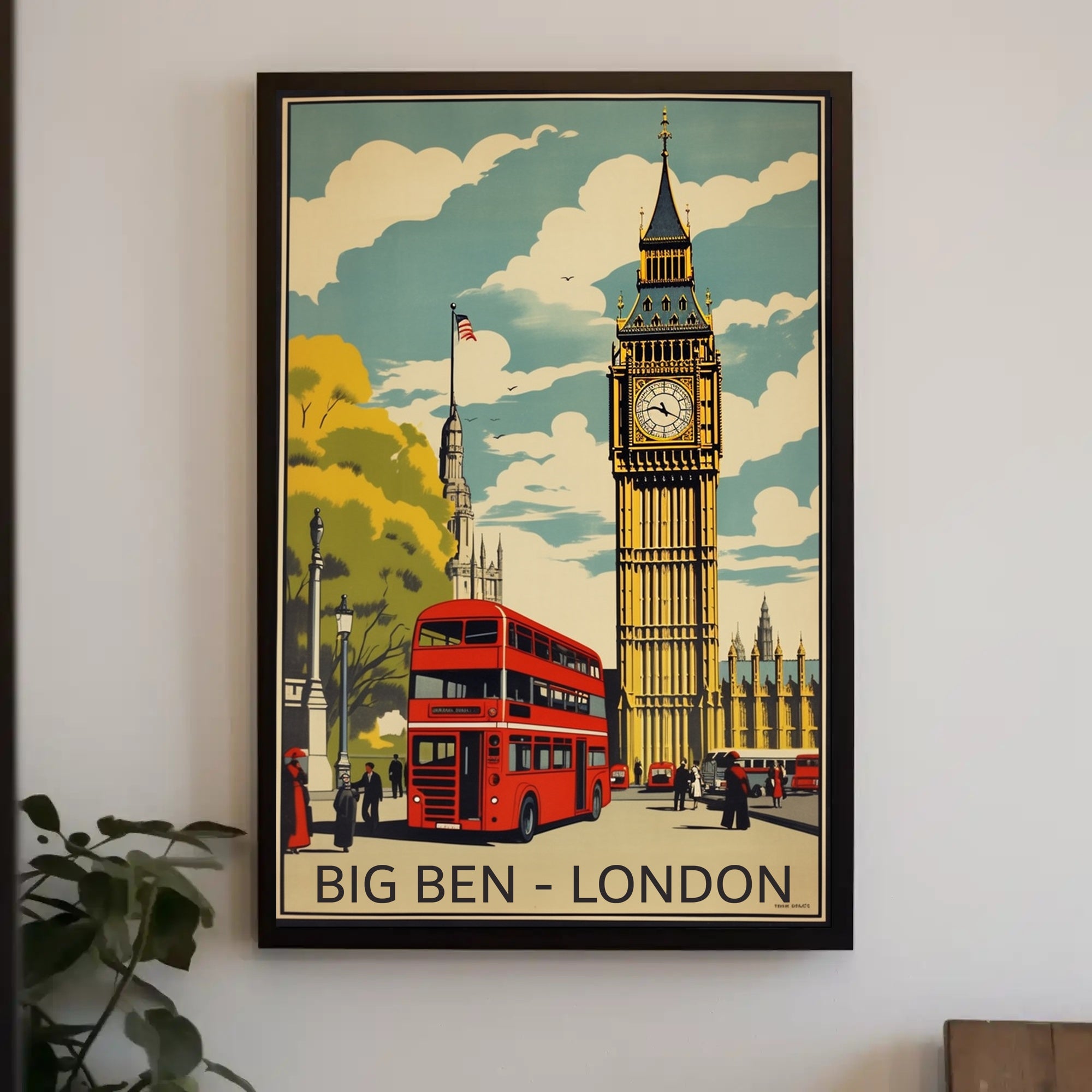 Big Ben's Timeless Charm in London Travel Poster PosterGoat