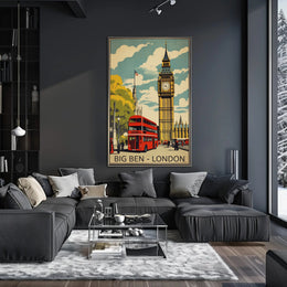 Big Ben's Timeless Charm in London Travel Poster PosterGoat