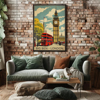 Big Ben's Timeless Charm in London Travel Poster PosterGoat