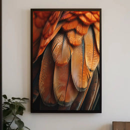 Bird Feather Pattern in Nature Animal Poster PosterGoat