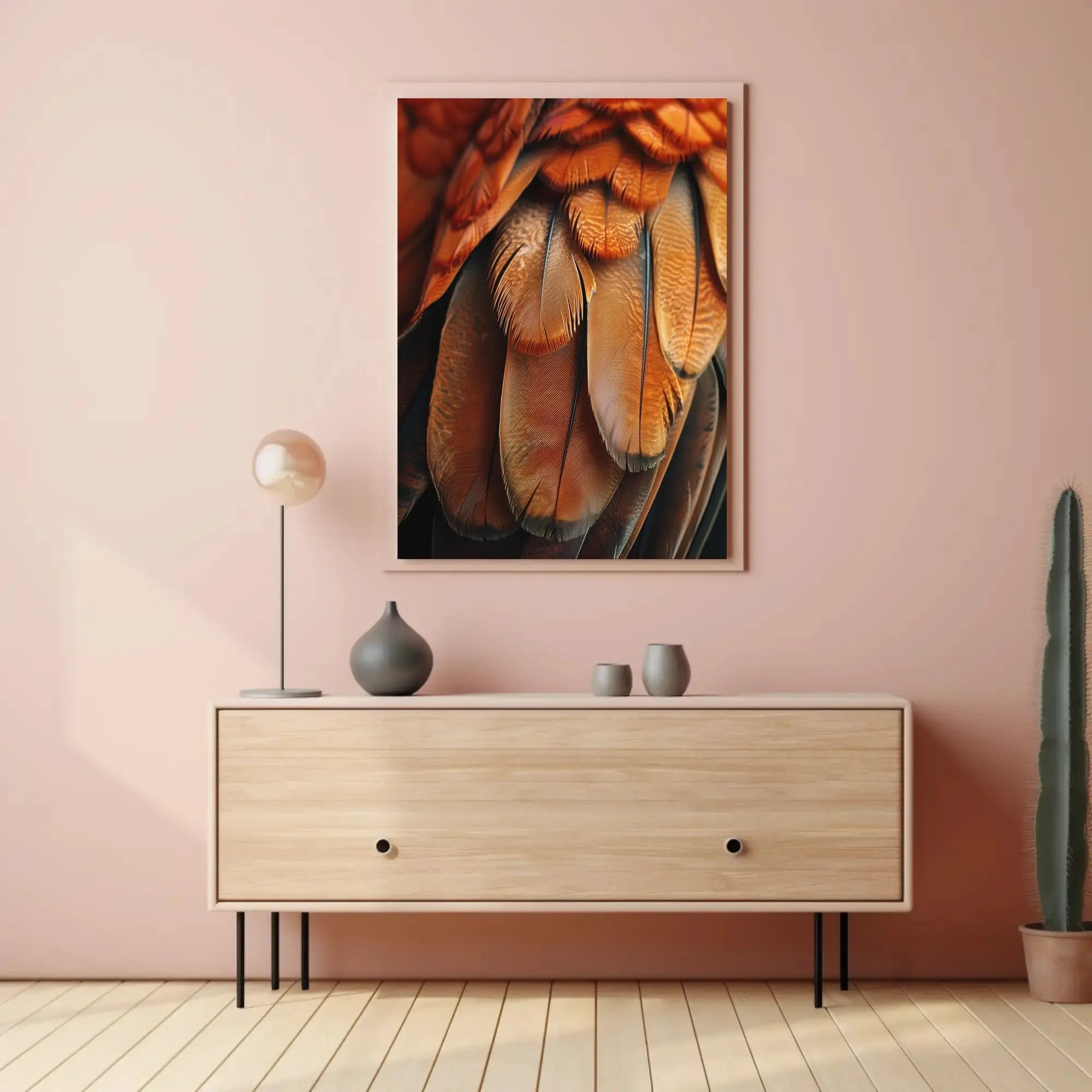 Bird Feather Pattern in Nature Animal Poster PosterGoat