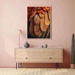 Bird Feather Pattern in Nature Animal Poster PosterGoat