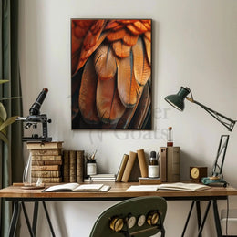Bird Feather Pattern in Nature Animal Poster PosterGoat