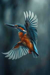 Bird in Flight Realistic Artistry: Animal Poster PosterGoat