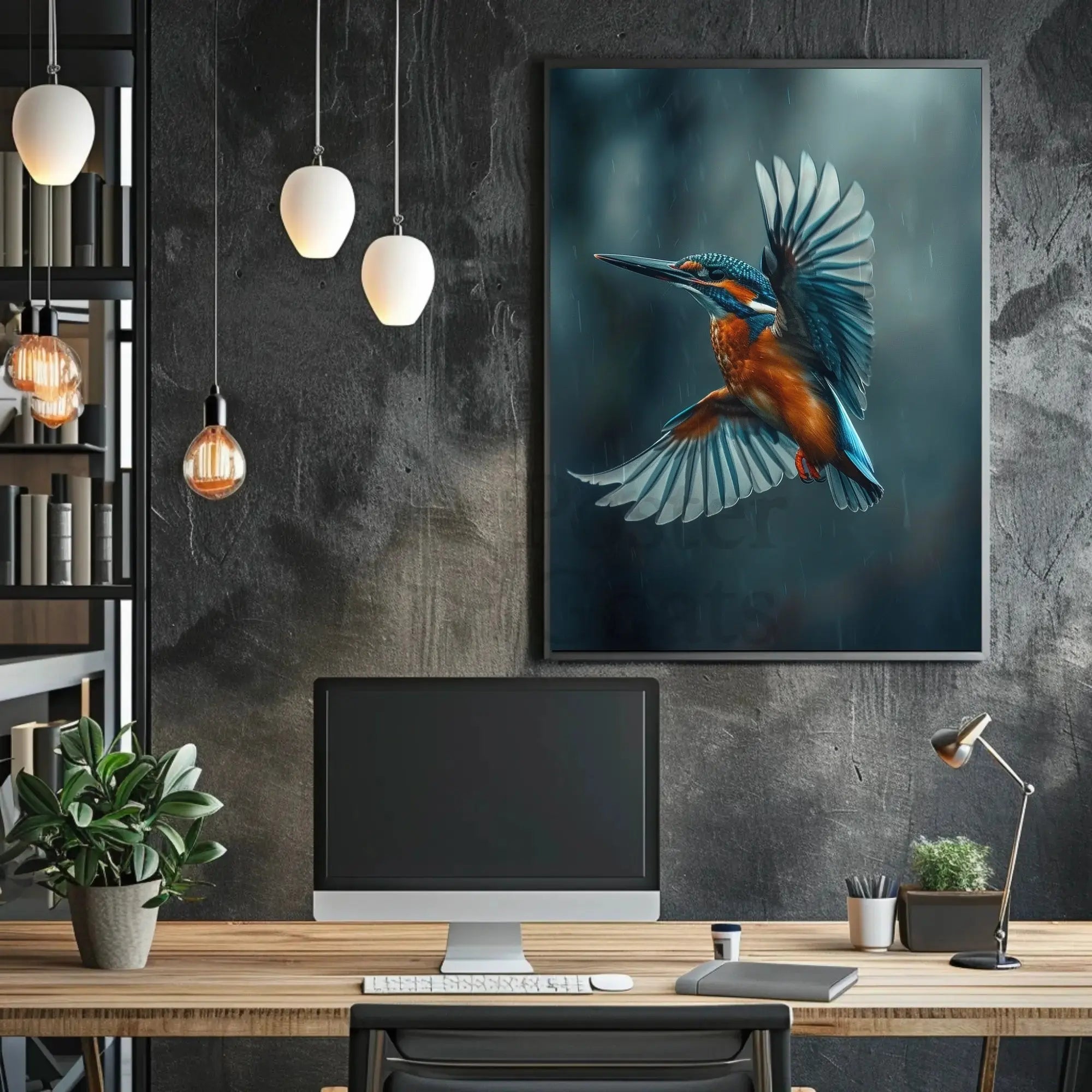 Bird in Flight Realistic Artistry: Animal Poster PosterGoat