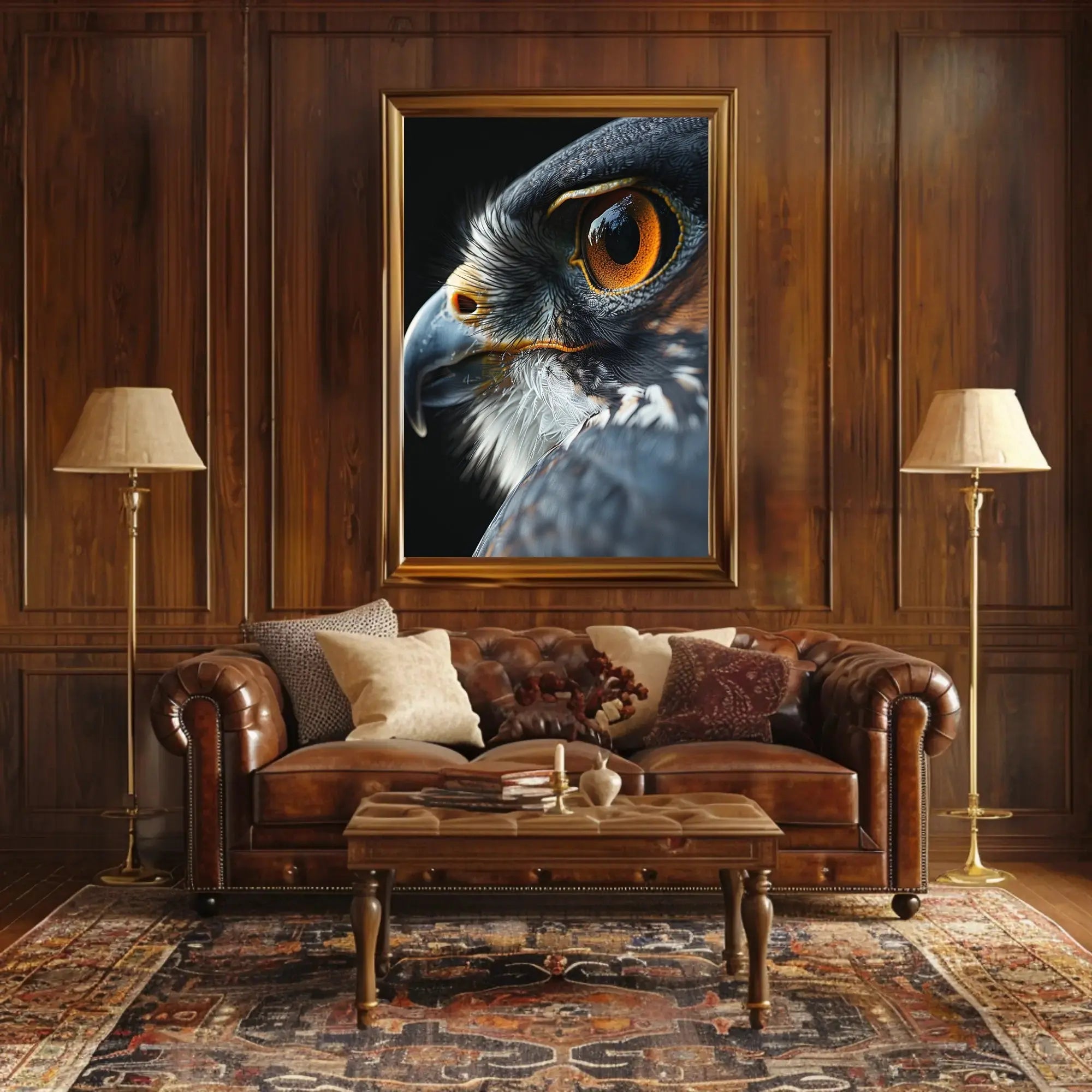 Bird of Prey Hyper-Realistic Animal Poster PosterGoat