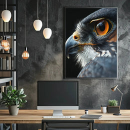Bird of Prey Hyper-Realistic Animal Poster PosterGoat