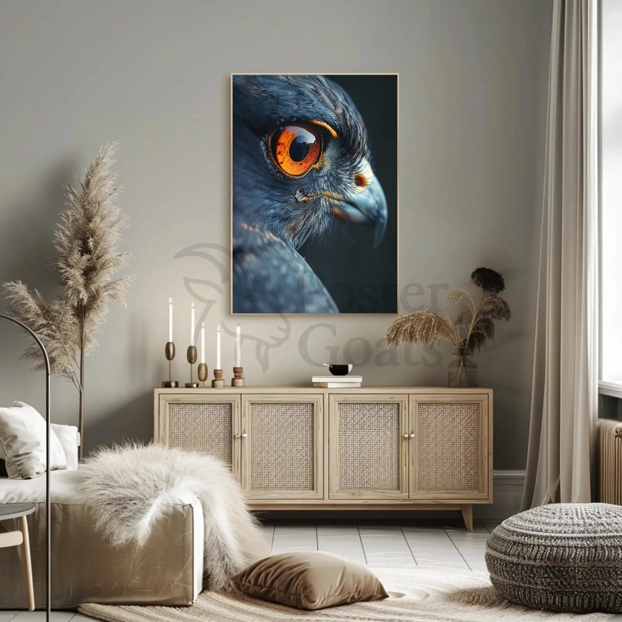 Bird of Prey Hyper-Realistic Art Animal Poster PosterGoat