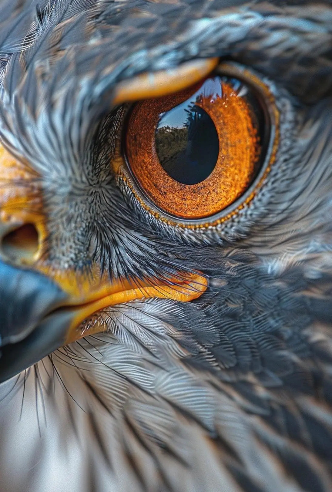 Bird of Prey Hyper-Realistic Art in Animal Poster PosterGoat