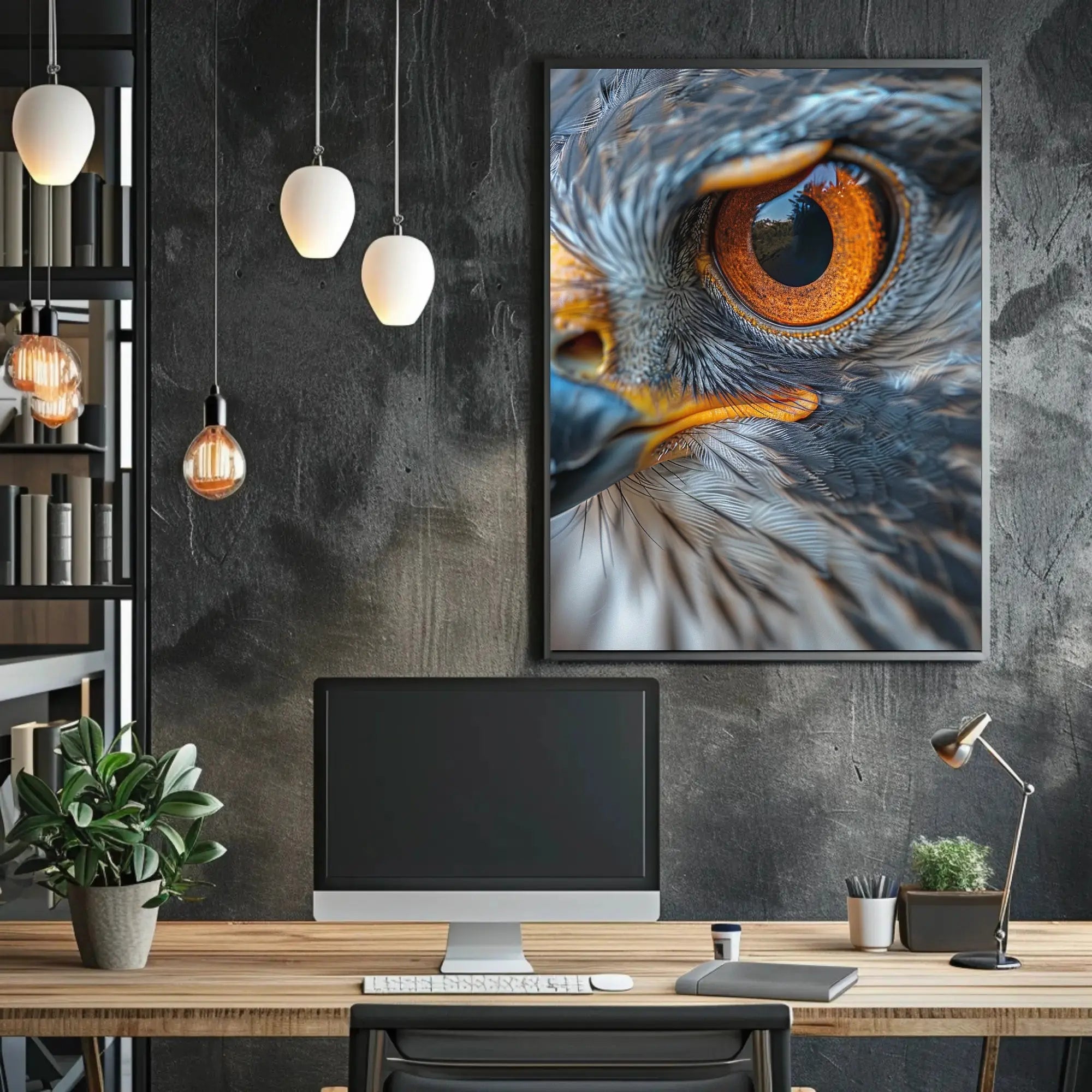 Bird of Prey Hyper-Realistic Art in Animal Poster PosterGoat