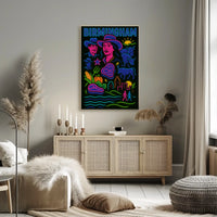 Birmingham Urban-Rural Fusion Abstract Artistic Poster PosterGoat