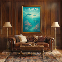 Biscayne National Park Wall Art Discover Depths PosterGoat