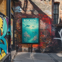 Biscayne National Park Wall Art Discover Depths PosterGoat