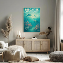 Biscayne National Park Wall Art Discover Depths PosterGoat