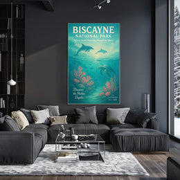 Biscayne National Park Wall Art Discover Depths PosterGoat