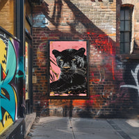 Black Panther Modern Pop-Art Animal Poster PosterGoat