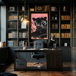 Black Panther Modern Pop-Art Animal Poster PosterGoat