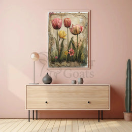 Blooming Floral Garden Painting Print Artistic Poster PosterGoat