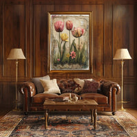 Blooming Floral Garden Painting Print Artistic Poster PosterGoat