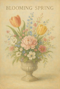 Blooming Spring Elegance Artistic or Pop Culture Poster PosterGoat
