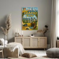 Boise Idaho Heritage Vintage Travel Poster PosterGoat