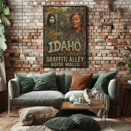 Boise Street Culture Graffiti Art Poster PosterGoat