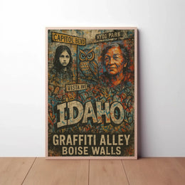 Boise Street Culture Graffiti Art Poster PosterGoat