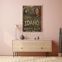 Boise Street Culture Graffiti Art Poster PosterGoat