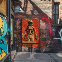 Bold Astronaut Exploration Futuristic Sci-Fi Poster PosterGoat