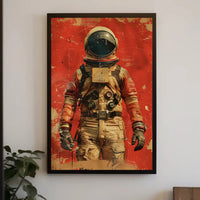 Bold Astronaut Exploration Futuristic Sci-Fi Poster PosterGoat