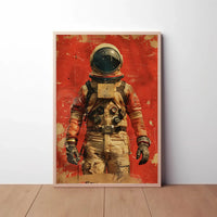 Bold Astronaut Exploration Futuristic Sci-Fi Poster PosterGoat