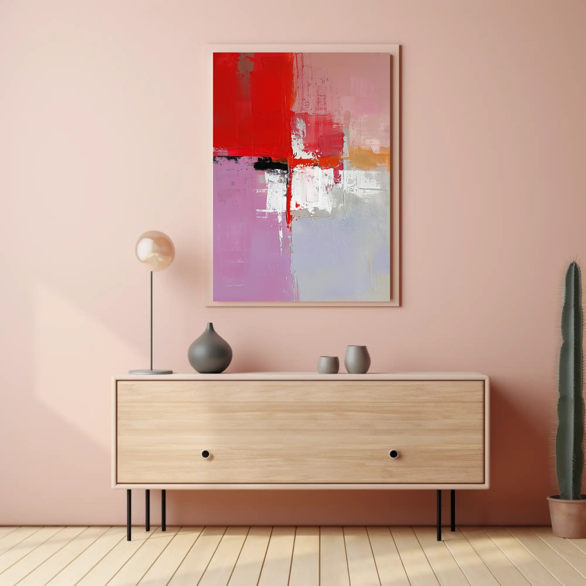 Bold Color Blocks Abstract Art Poster PosterGoat
