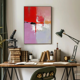 Bold Color Blocks Abstract Art Poster PosterGoat