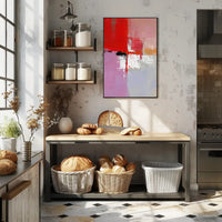 Bold Color Blocks Abstract Art Poster PosterGoat