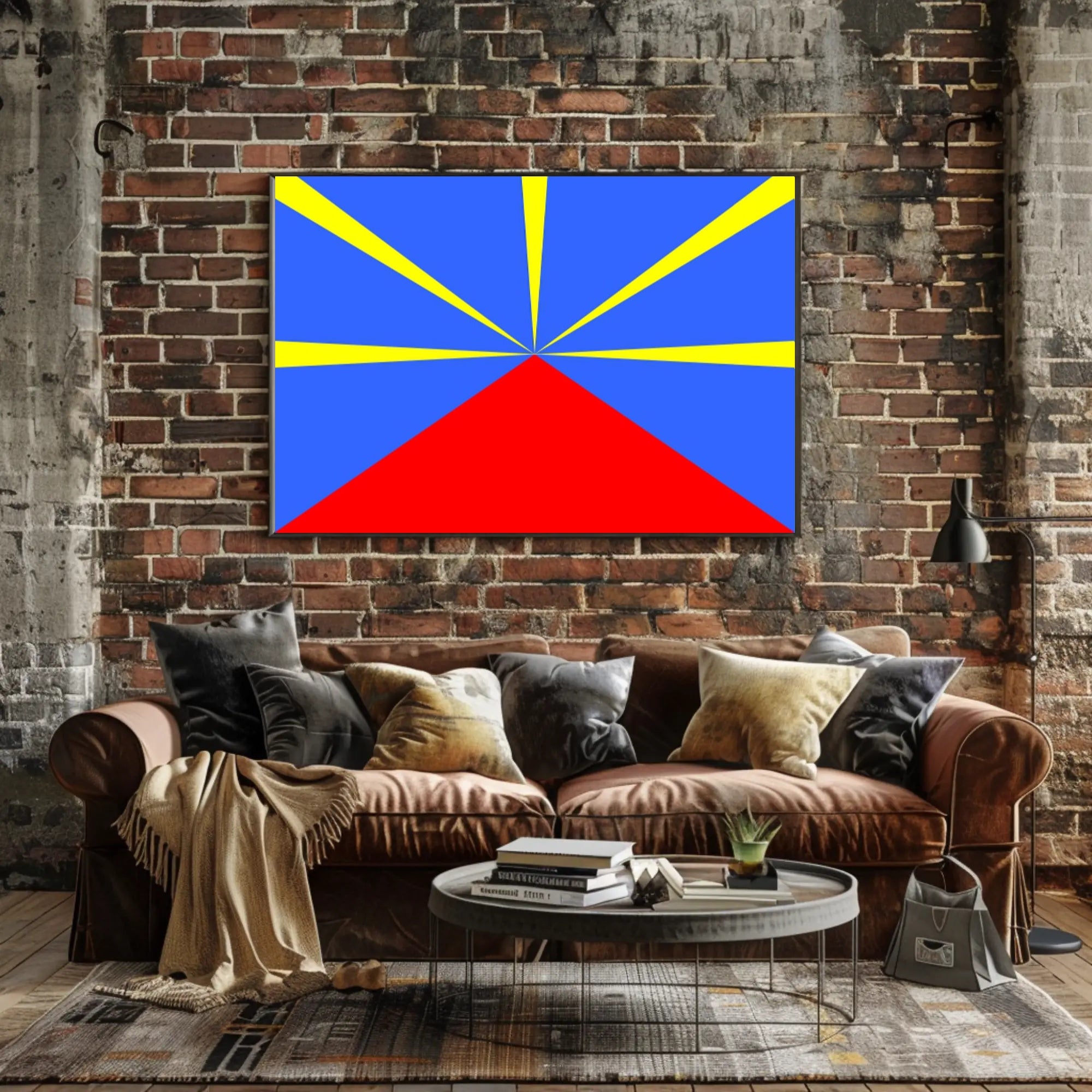 Bold Geometric Abstract Art Poster: Vibrant Modern Design PosterGoat