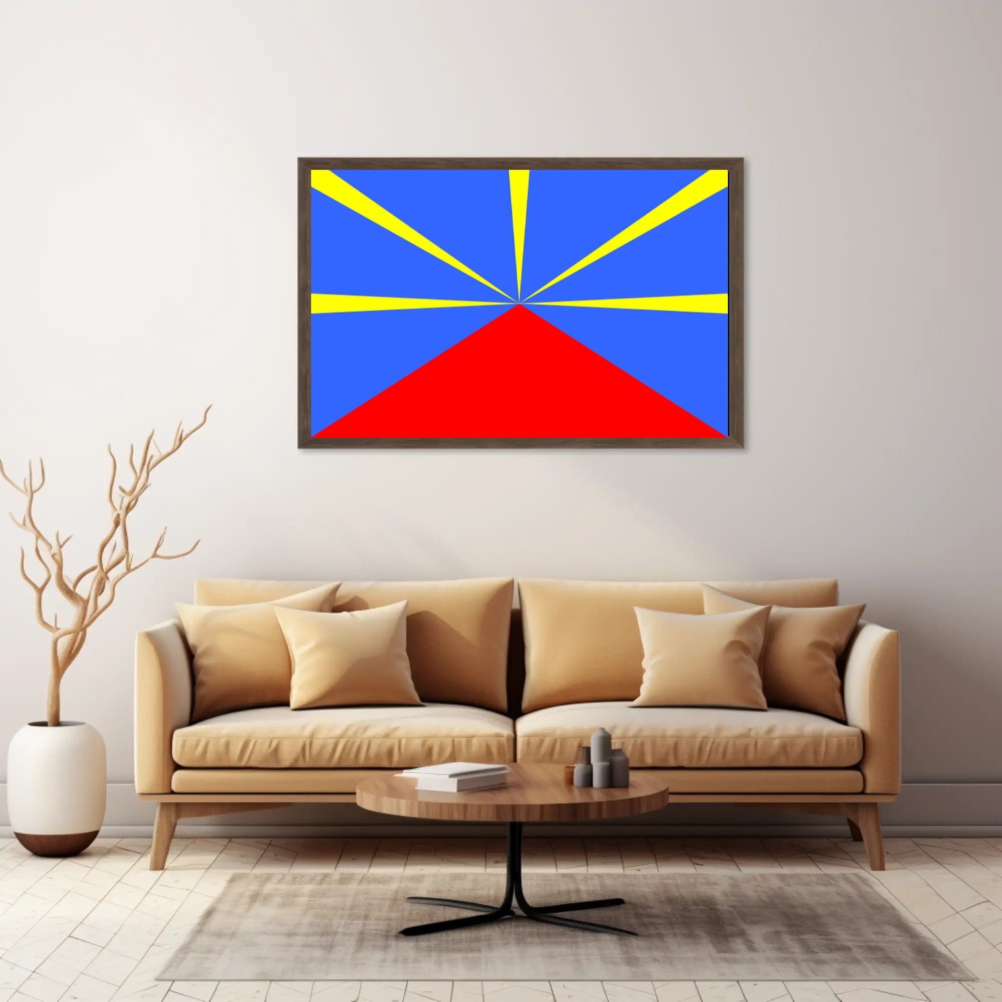 Bold Geometric Abstract Art Poster: Vibrant Modern Design PosterGoat