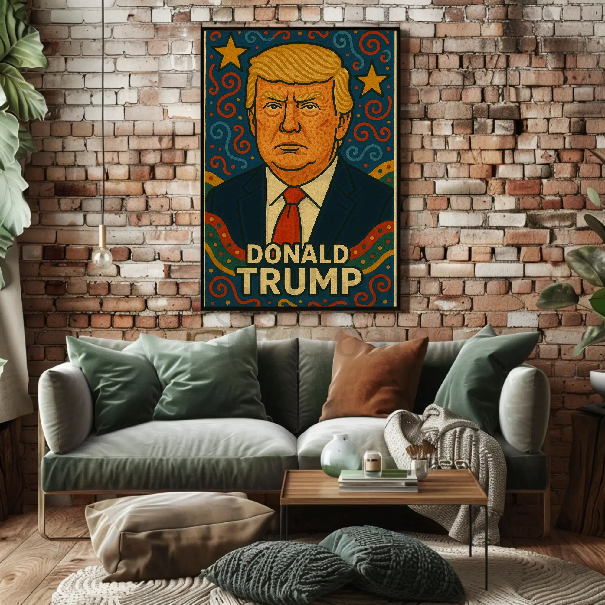 Bold Iconic Figure Pop Culture Art Poster PosterGoat