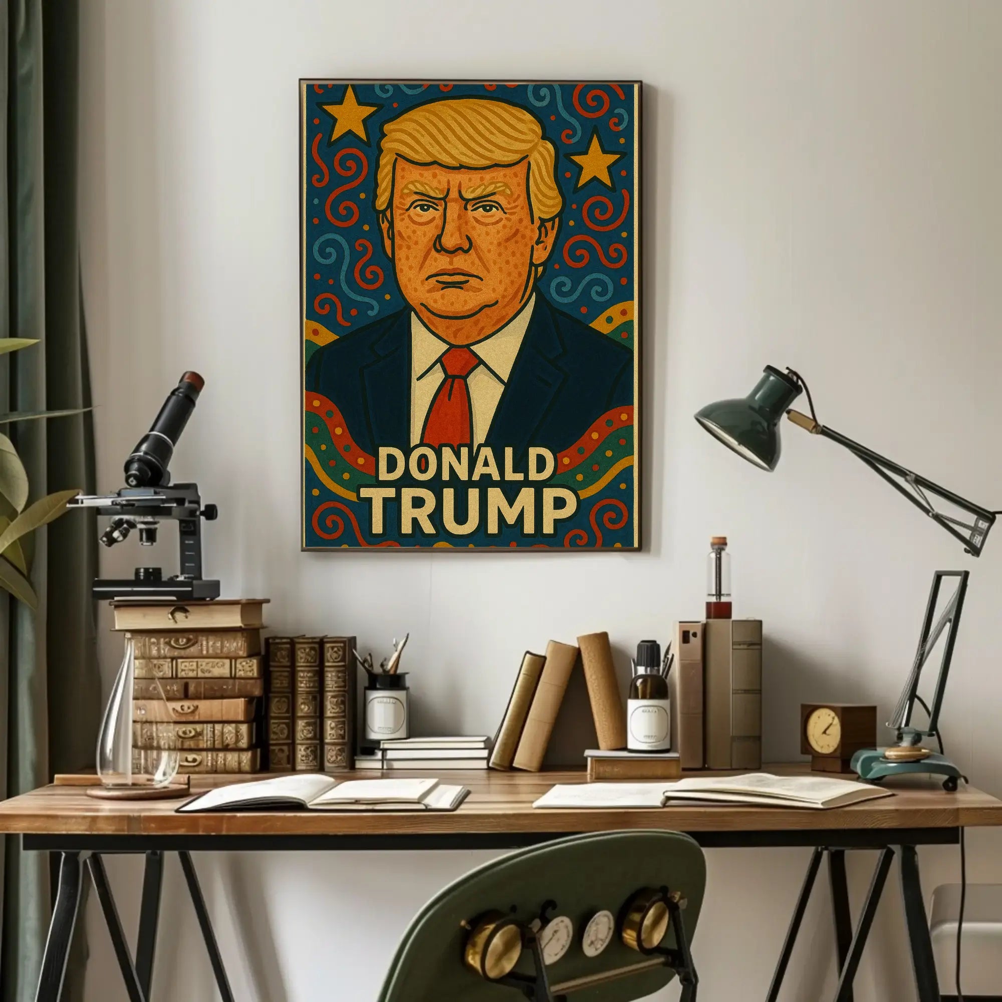Bold Iconic Figure Pop Culture Art Poster PosterGoat