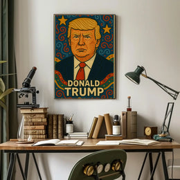 Bold Iconic Figure Pop Culture Art Poster PosterGoat