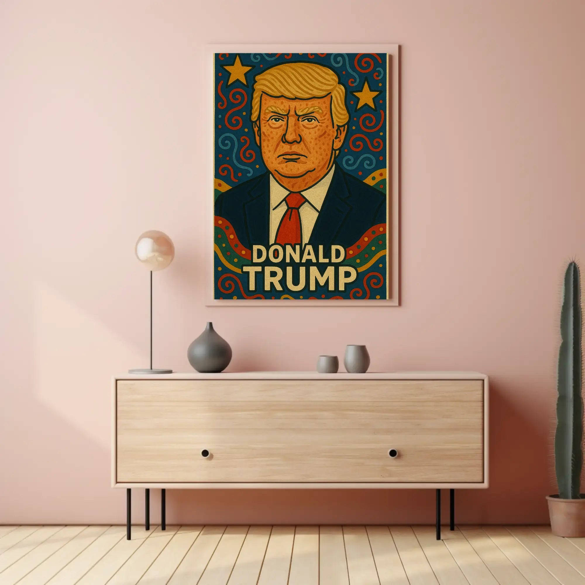Bold Iconic Figure Pop Culture Art Poster PosterGoat