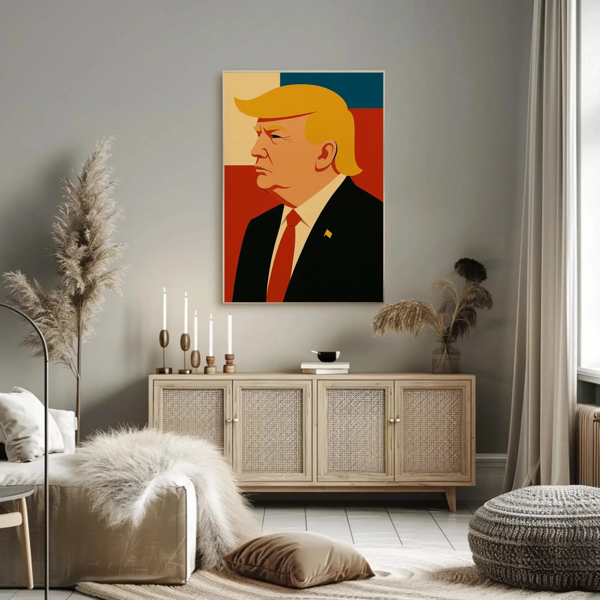Bold Leadership Vision Pop Art Donald Trump Poster PosterGoat