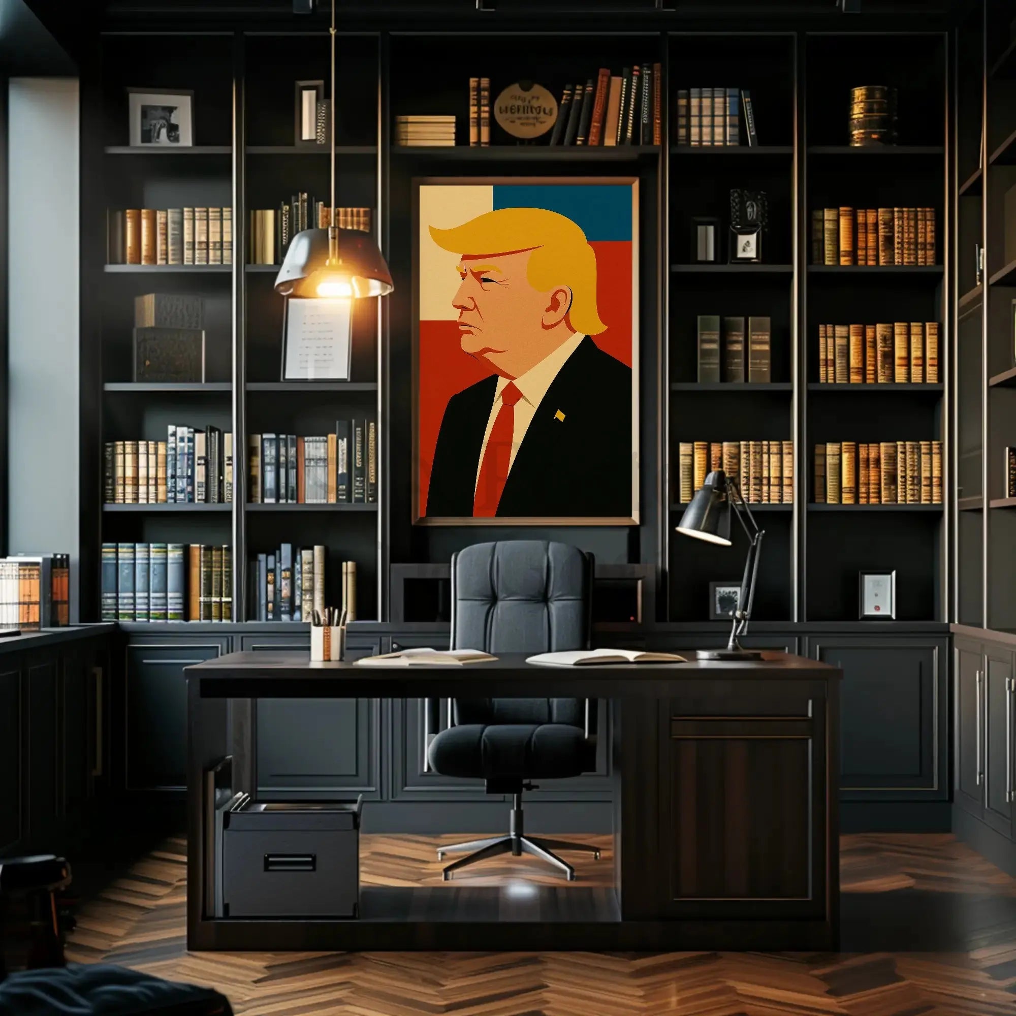 Bold Leadership Vision Pop Art Donald Trump Poster PosterGoat