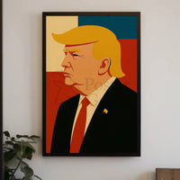 Bold Leadership Vision Pop Art Donald Trump Poster PosterGoat