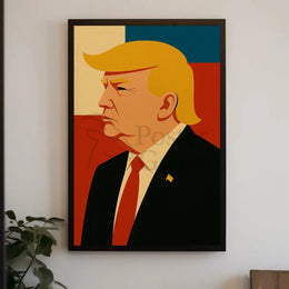 Bold Leadership Vision Pop Art Donald Trump Poster PosterGoat