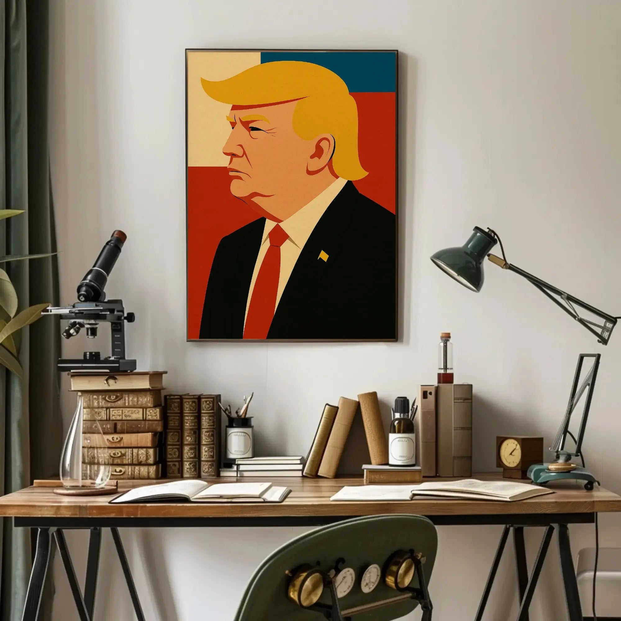 Bold Leadership Vision Pop Art Donald Trump Poster PosterGoat